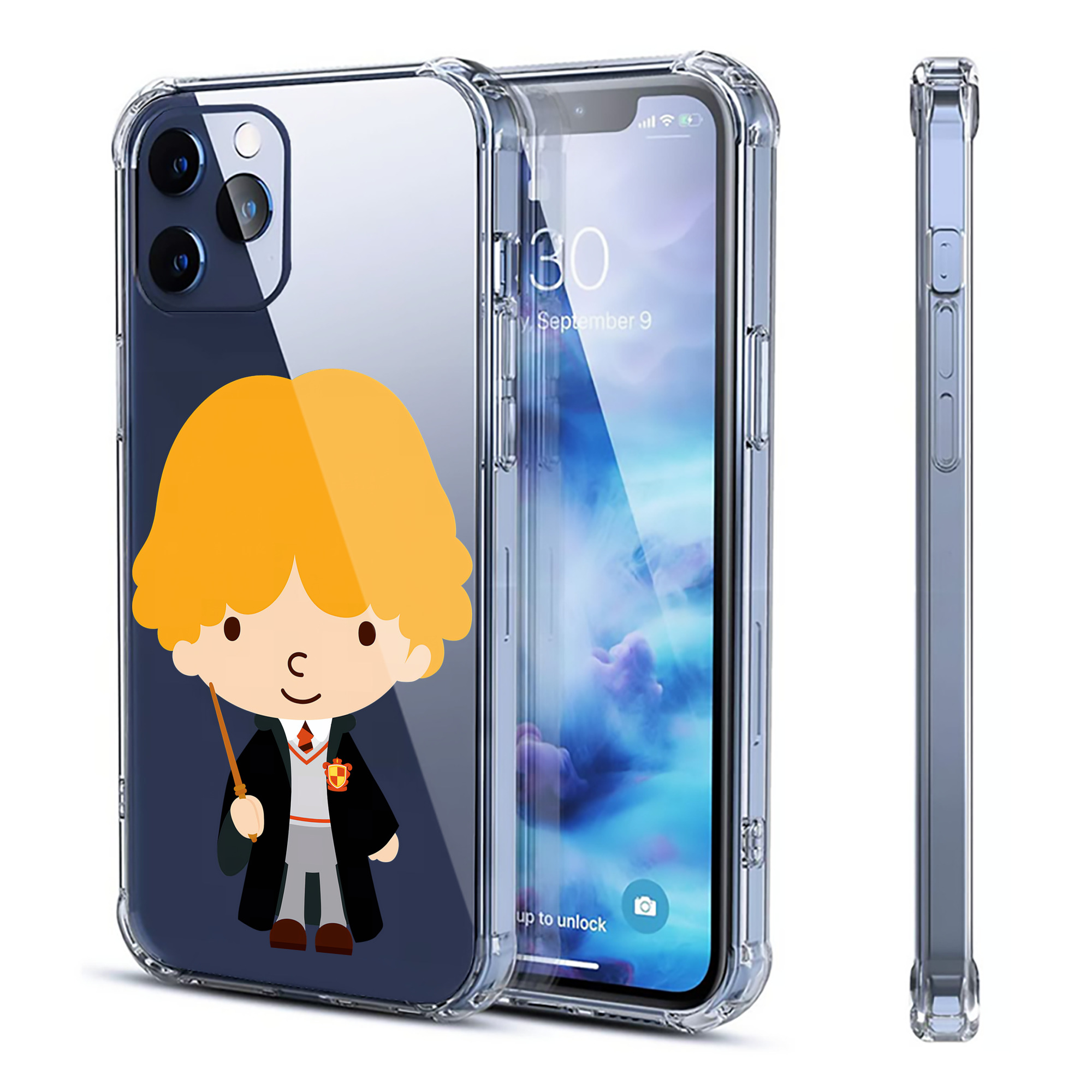（画像用） Harry Potter ハリー・ポッターシリーズ 【iPhone 12シリーズ対応】透明スマホケース（クリアソフトケース）